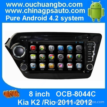 Ouchuangbo Auto DVD Android 4.2 System for Kia K2 /RIO 2011-2012 GPS Navigation Bluetooth TV 3G Wifi